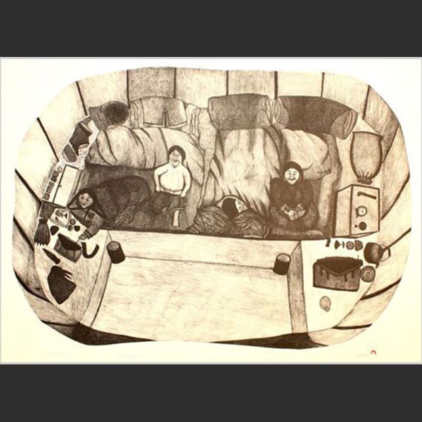 Interior View by Napachie Pootoogook