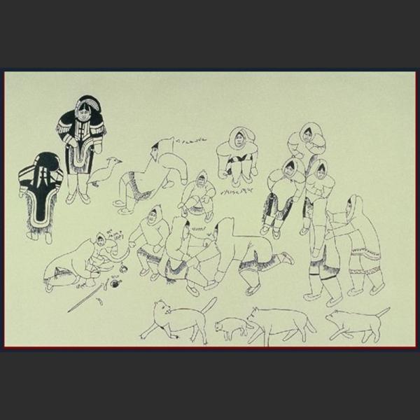 Winter Pastimes by Hannah Kigusiuq