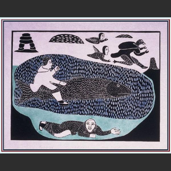 Ikaaqtuq - Kiviuk following his family by Victoria Mamnguqsualuk Kayuryuk