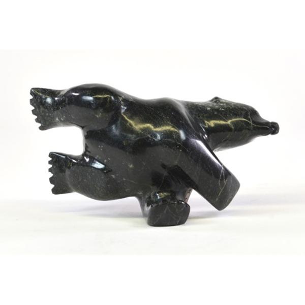 Swimming Bear by Tony Oqutaq