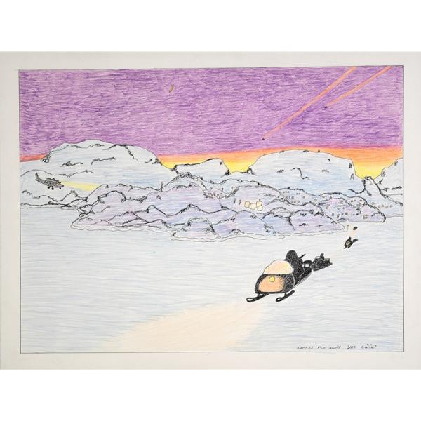 Returning to Cape Dorset by Kananginak Pootoogook