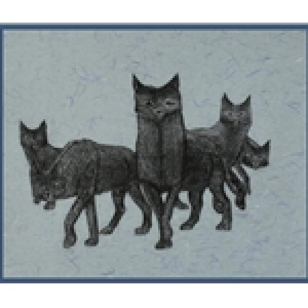 Wolf Pack by Johnny Pootoogook
