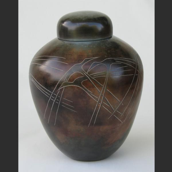 Urn with Birds