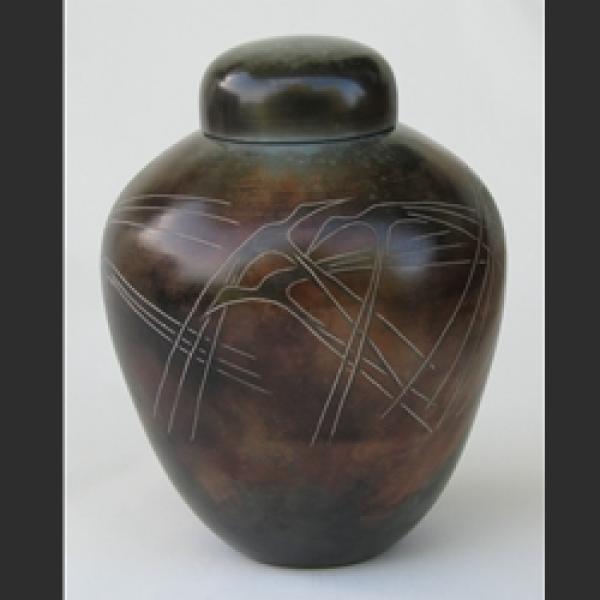 Urn with Birds
