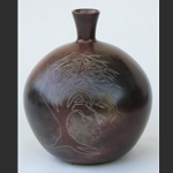 Vase with Windblown Tree 1