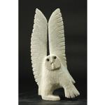 Dancing Owl in Marble by Palaya Qiatsuq