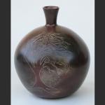 Smoke-fired Vase by Lyse Fleury