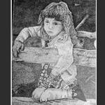 Dreamer, China Ink by Marc Tremblay