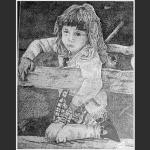 Dreamer, China Ink by Marc Tremblay