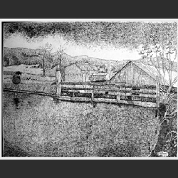 Mulling over a Dream, China Ink by Marc Tremblay