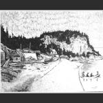 Pointe au Pic -- China Ink by Marc Tremblay