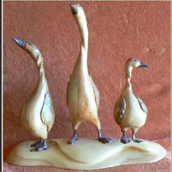 Three Geese by Simon Lefrançois